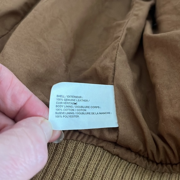 Gap Retro Look Soft Leather Jacket sz medium - Picture 9 of 14